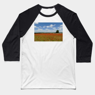 Poppy Field Baseball T-Shirt